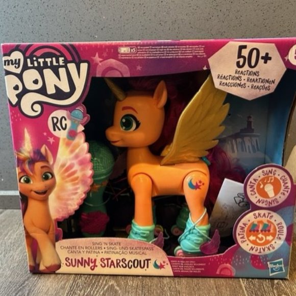 MY LITTE PONY A NEW GENERATION MOVIE SING 'N SKATE SUNNY STARSCOUT RC TOY 9" NEW - Picture 1 of 4